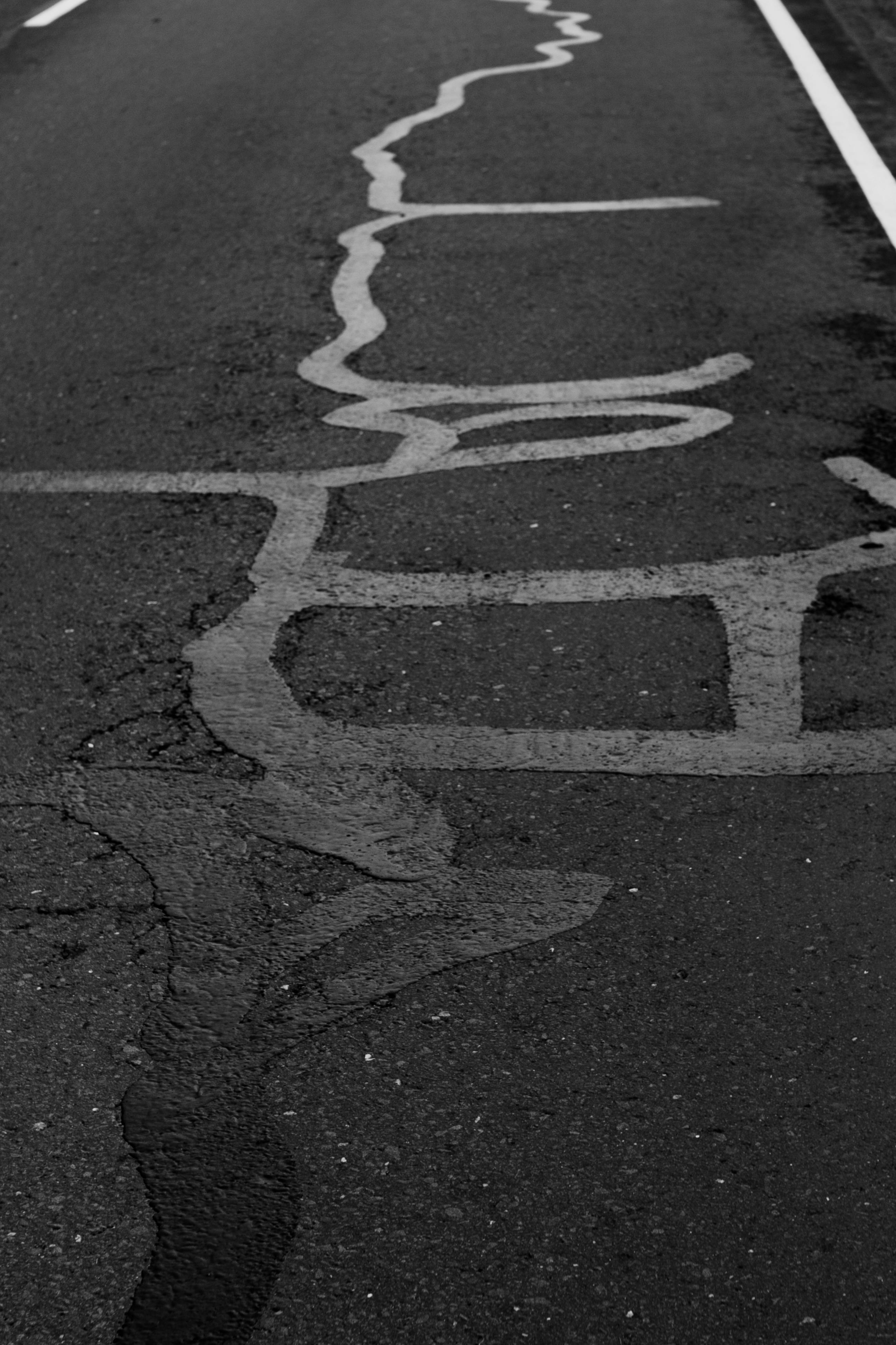 Трещина на асфальте